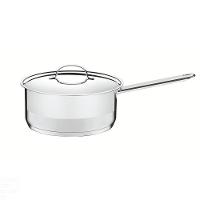 Panela Professional Em Aço Inox Fundo Triplo Com Tampa Plana Detalhe Satinado 24 Cm 4,7 L - 1