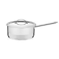 Panela Professional Em Aço Inox Fundo Triplo Com Tampa Plana Detalhe Satinado 24 Cm 4,7 L - 9