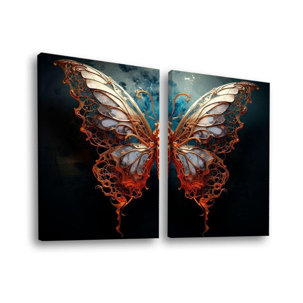 Dupla De Quadros Light Butterfly -- Br Artes - 1