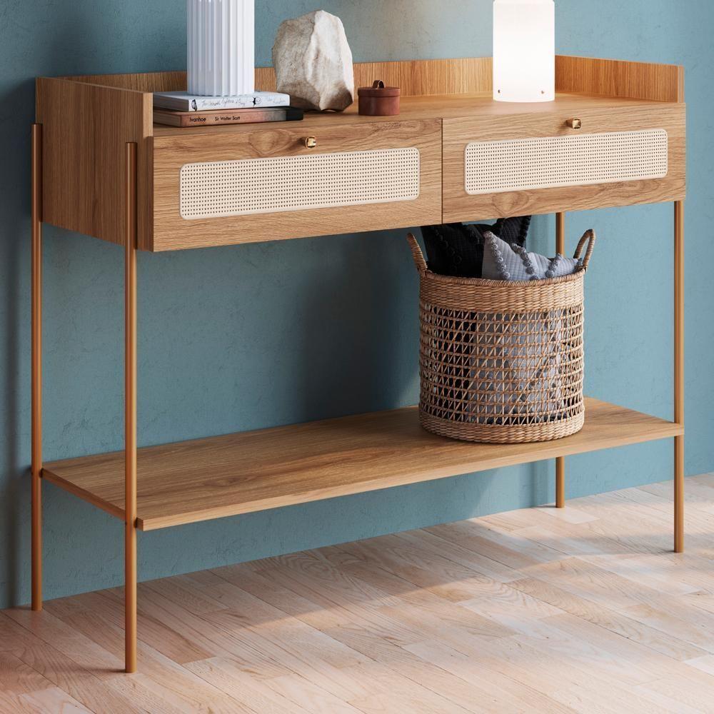 Aparador 2 Gavetas Palhinha Linha Oslo Hanover Artesano - 8