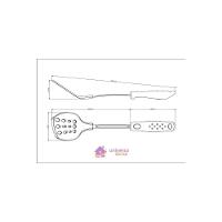 Espátula Tramontina Utilitá Em Nylon Com Cabo De Polipropileno Preto Tramontina - 2