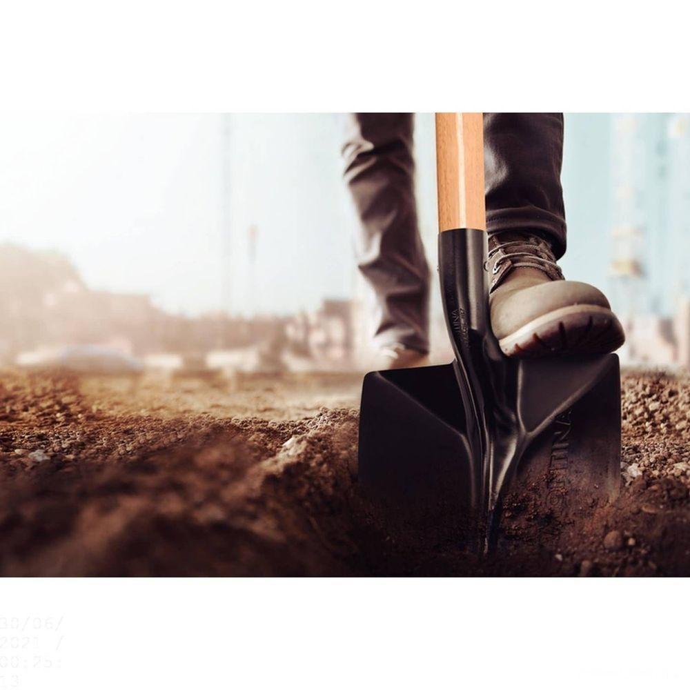 Pá De Bico 459/40 Em Aço Com Cabo De Madeira 71 Cm Com Empunhadura Plástica Reta Ergonômi - 3