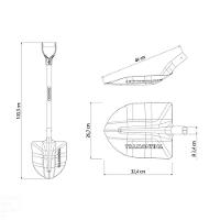 Pá De Bico 459/40 Em Aço Com Cabo De Madeira 71 Cm Com Empunhadura Plástica Reta Ergonômi - 4
