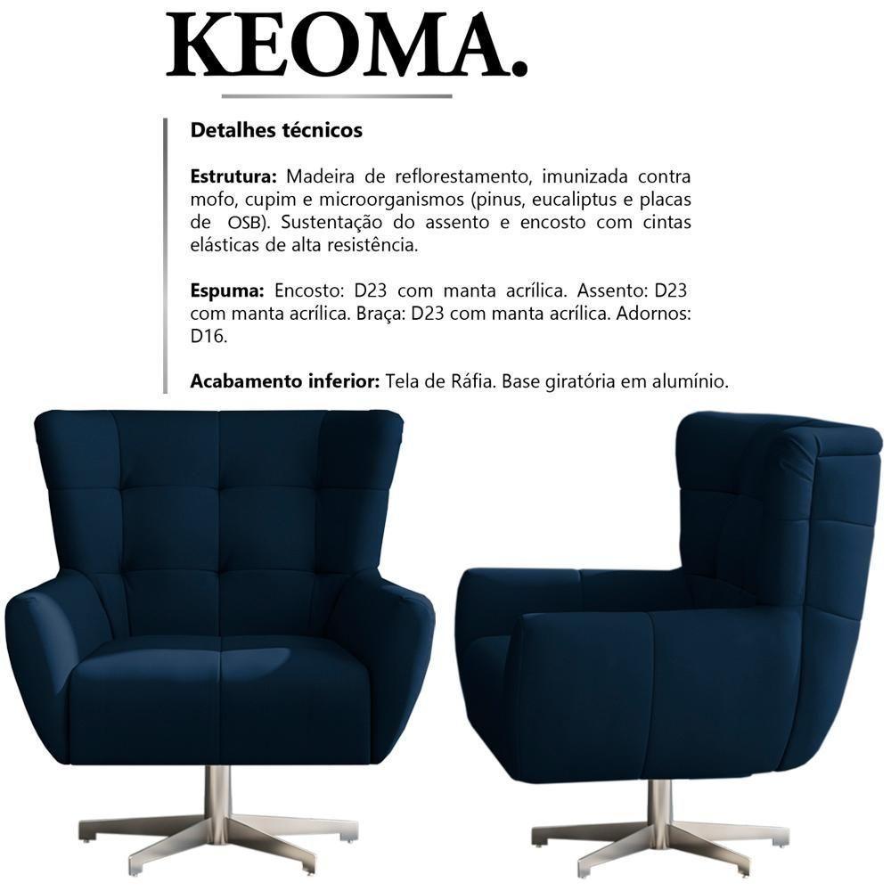 Poltrona Decorativa Base Giratoria Keoma Sl 948 Moll Sl 948 - 7