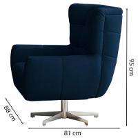 Poltrona Decorativa Base Giratoria Keoma Sl 948 Moll Sl 948 - 6