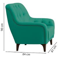 Poltrona Decorativa Pes Madeira Pietra Sl 946 Moll Sl 946 - 6