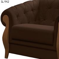 Poltrona Decorativa Pes Em Madeira Murano Sl 942 Moll Sl 942 - 5