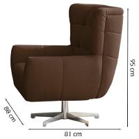 Poltrona Decorativa Base Giratoria Keoma Sl 942 Moll Sl 942 - 6