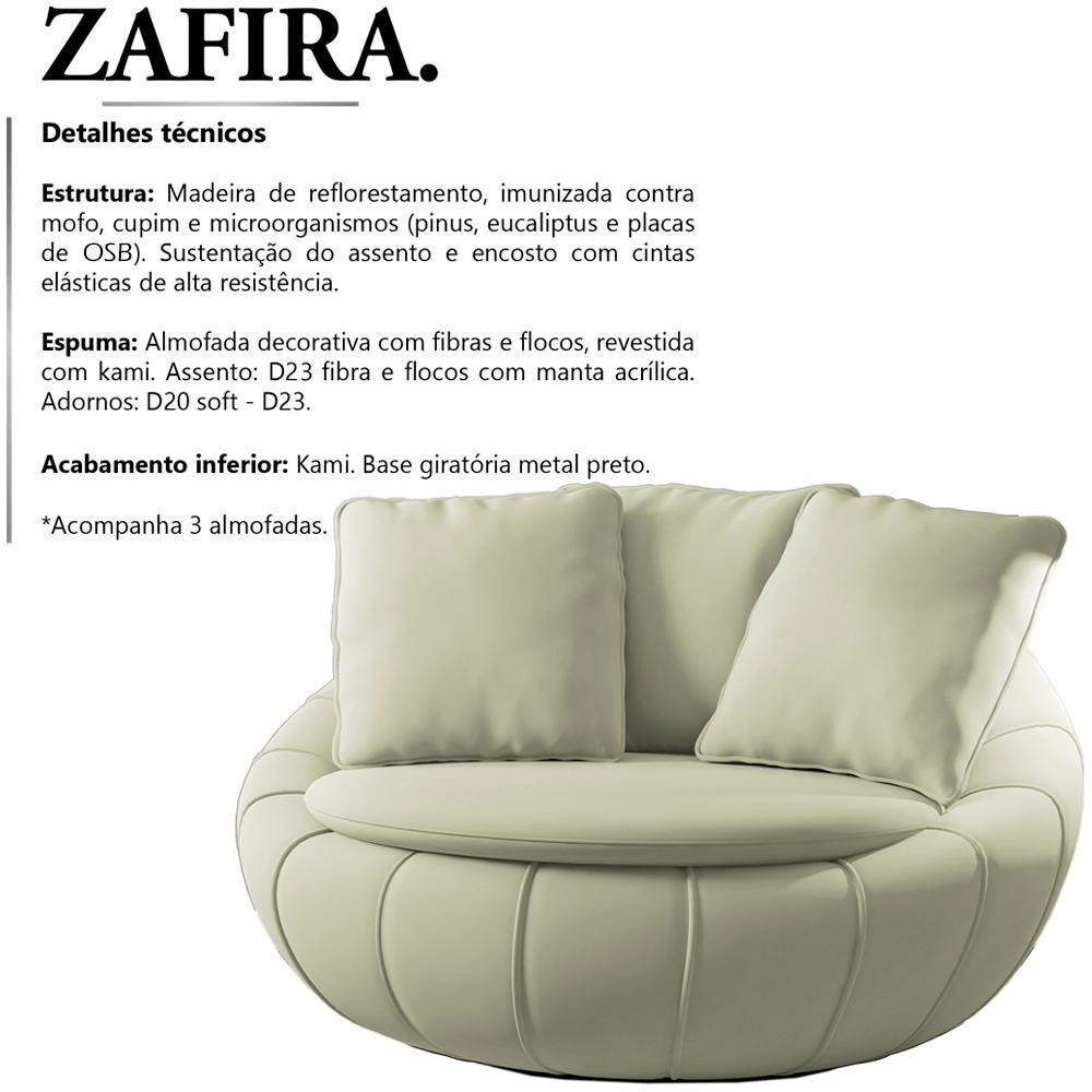 Poltrona Decorativa Base Giratoria Zafira Sl 940 Moll Sl 940 - 6