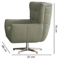 Poltrona Decorativa Base Giratoria Keoma Sl 940 Moll Sl 940 - 6