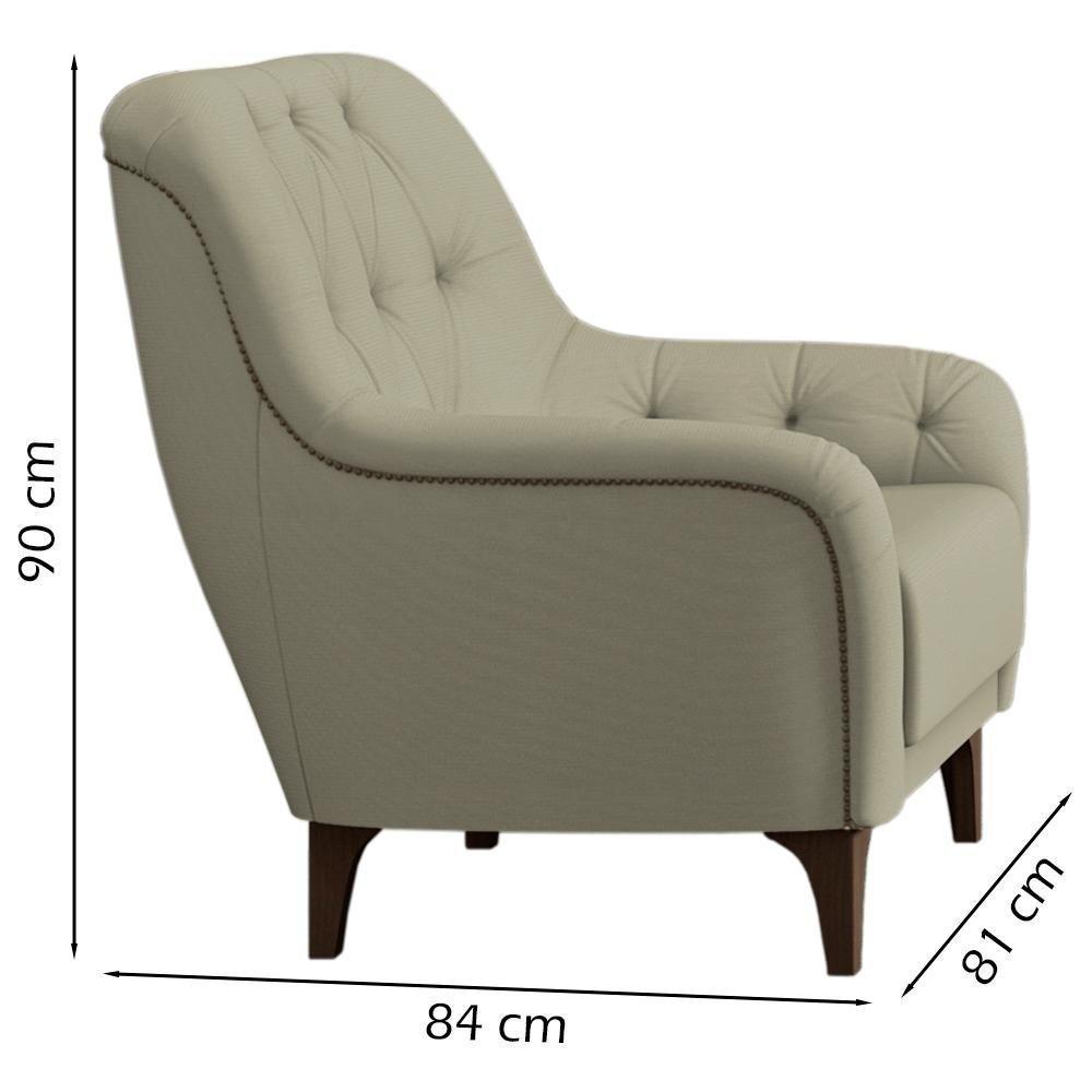 Poltrona Decorativa Pes Madeira Pietra Sl 940 Moll Sl 940 - 6