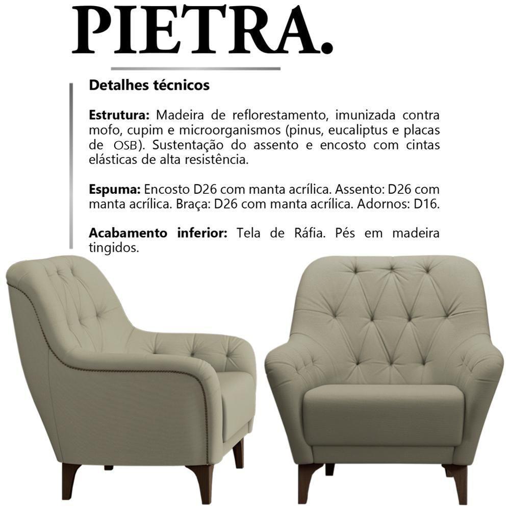Poltrona Decorativa Pes Madeira Pietra Sl 940 Moll Sl 940 - 7