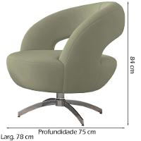 Poltrona Decorativa Base Giratoria Onix Sl 940 Moll Sl 940 - 5