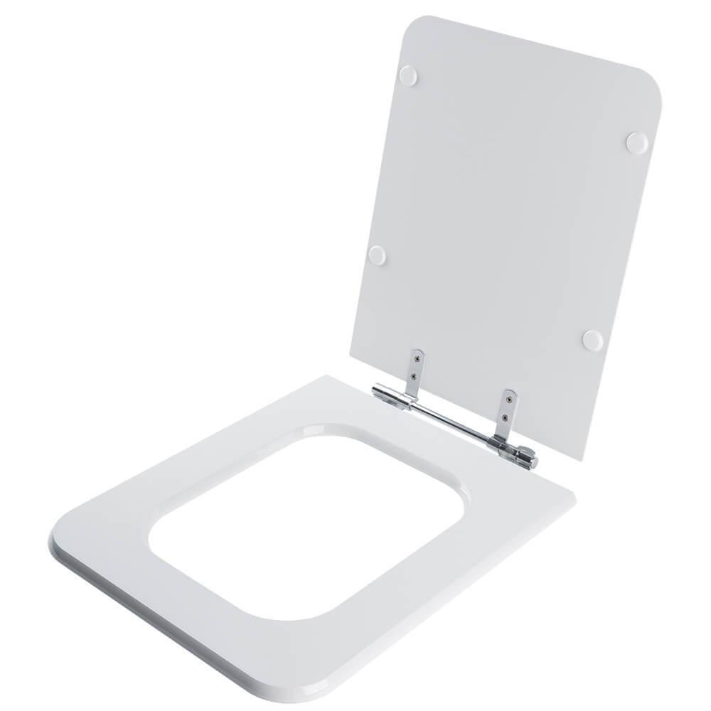 Assento Sanitário Poliéster Square Branco Incepa - 2