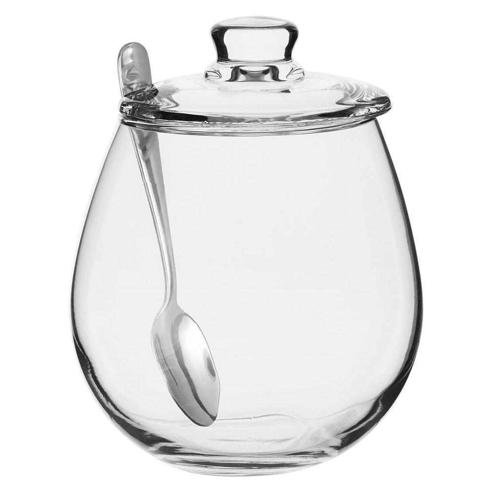 Libbey Sugar Açucareiro/Cremeira 590/250Ml Vidro Transp 2Pç Com Colher - 2