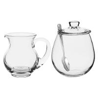 Libbey Sugar Açucareiro/Cremeira 590/250Ml Vidro Transp 2Pç Com Colher - 1