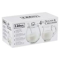 Libbey Sugar Açucareiro/Cremeira 590/250Ml Vidro Transp 2Pç Com Colher - 4
