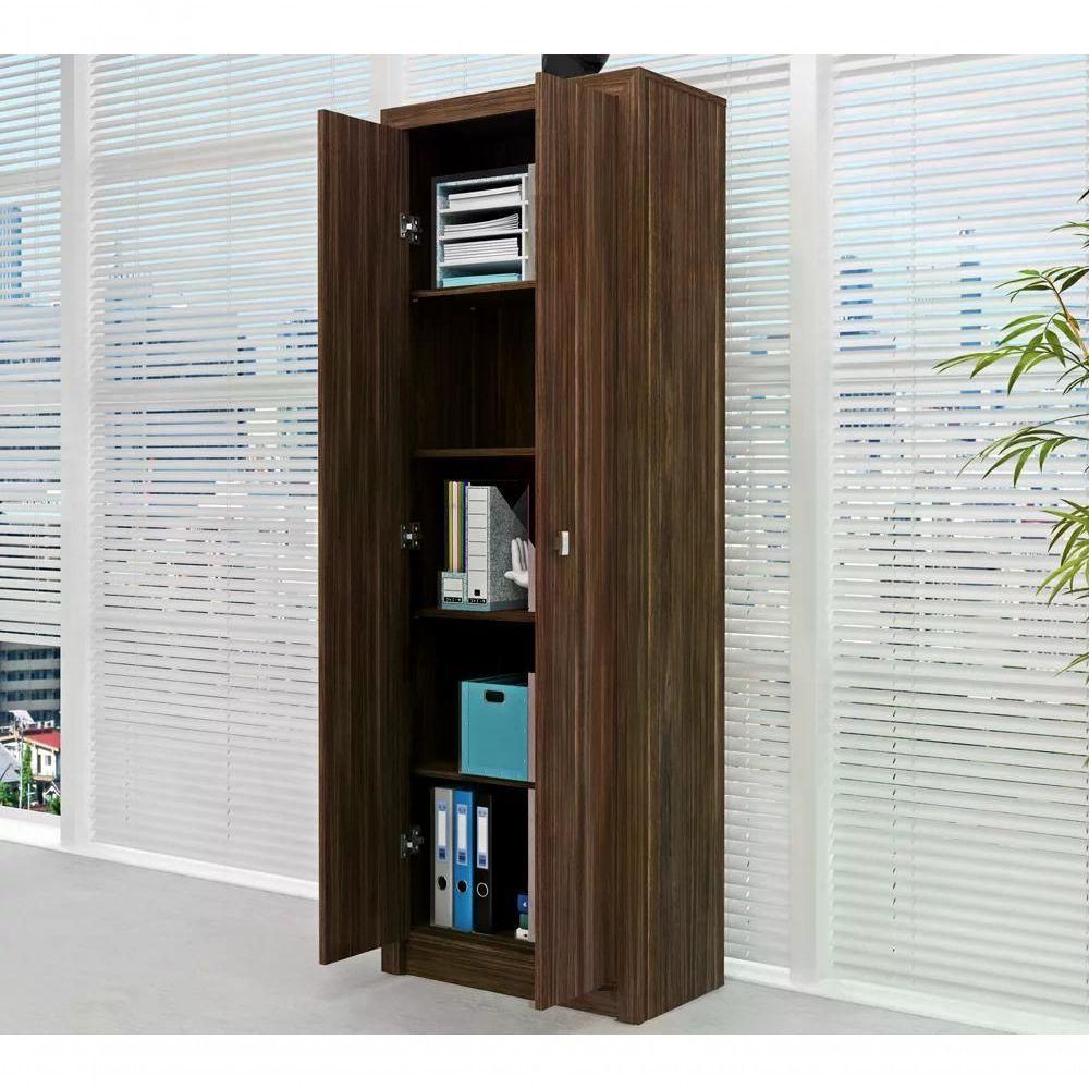 Armário 02 Portas Para Escritório Me4105 Nogal Nogal - 4