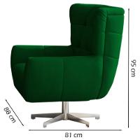 Poltrona Decorativa Base Giratoria Keoma Sl 947 Moll Sl 947 - 6