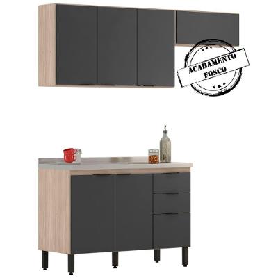 Cozinha Modulada 3 Peças Frcz7 Avena Grafito