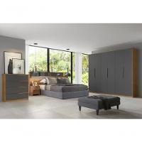 Guarda Roupa Casal 6 Portas Atrice Amendola Grafito - 5