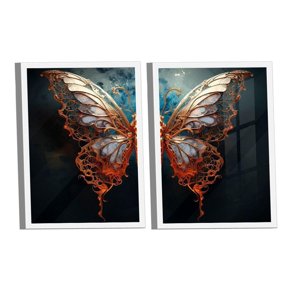 Dupla De Quadros Light Butterfly -- Br Artes - 1