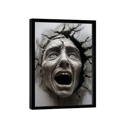 Quadro Aterrorizado 3d -- Br Artes