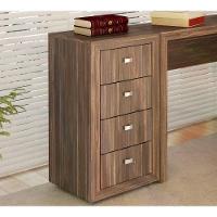 Gaveteiro Para Escritorio 04 Gavetas Me4133 Nogal Nogal - 5