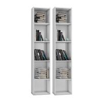 Kit 2 Estantes Multiuso 4 Prateleiras Janaína Branco - 1