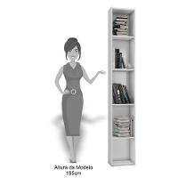 Kit 2 Estantes Multiuso 4 Prateleiras Janaína Branco - 2