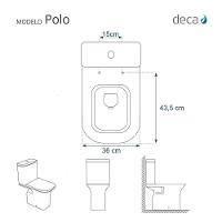 Assento Poliester Soft Close Antimicrobiano Polo Branco Para Vaso Deca Com Ferragem Dourada - 8