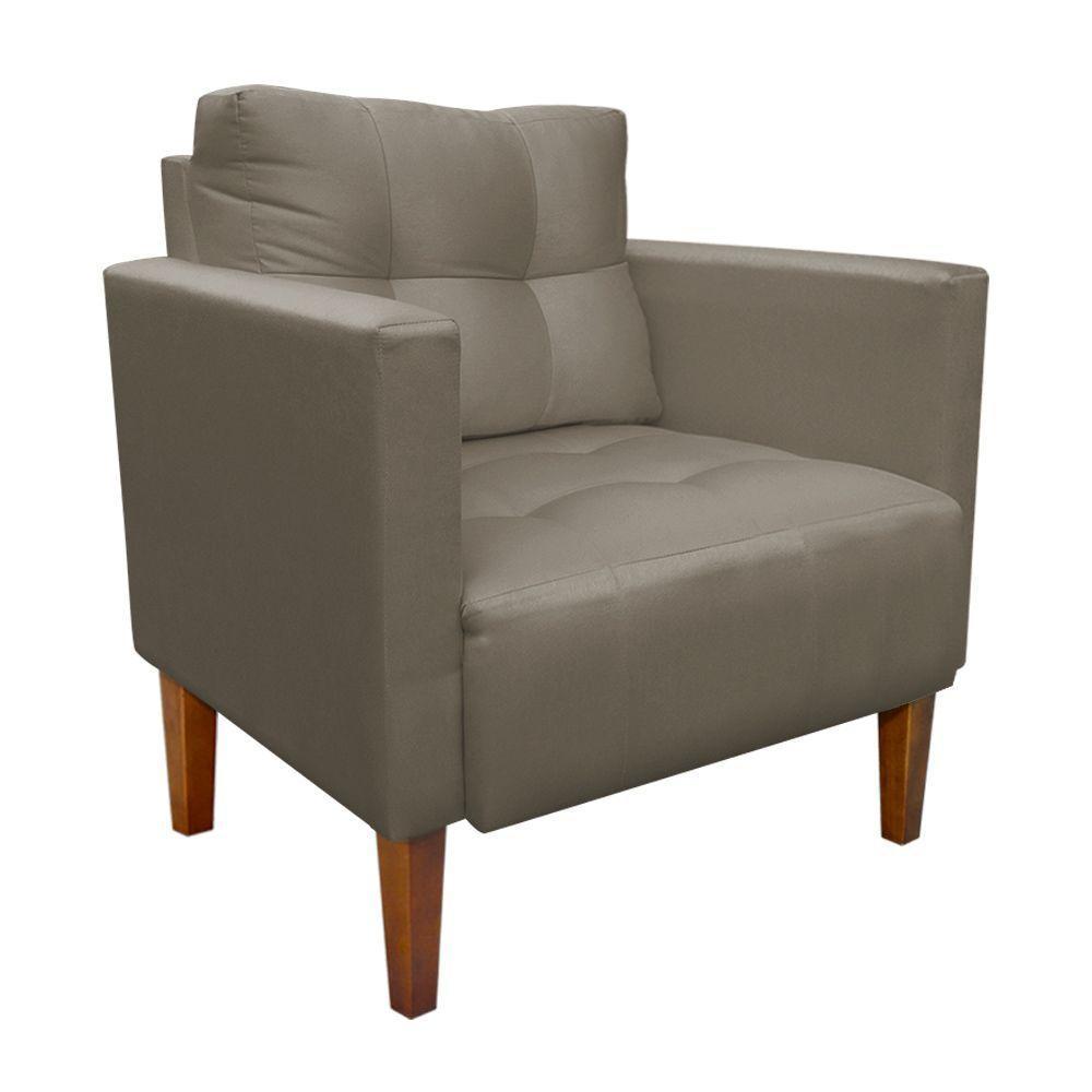 Kit Sofá Retrô 2 Lugares E 02 Poltronas Marrom Rato - 7