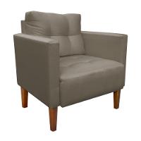 Kit Sofá Retrô 2 Lugares E 02 Poltronas Marrom Rato - 13