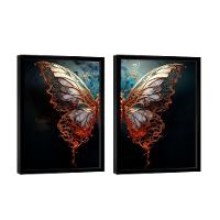 Dupla De Quadros Light Butterfly -- Br Artes - 1
