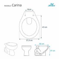 Assento Sanitário Poliéster Carina Branco Ideal Standard - 6