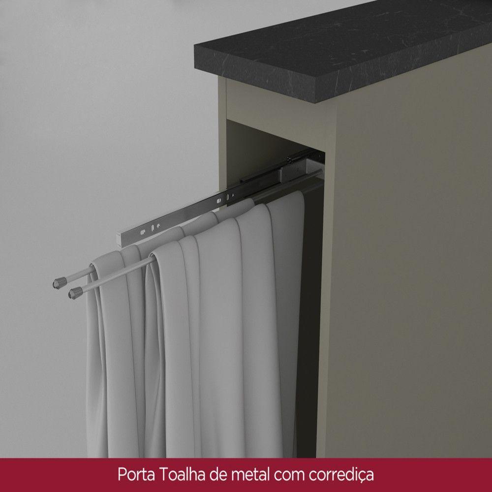 Cozinha Completa De 11 Peças Com Aéreo De Vidro E Torre Quente évelin Henn Duna Com Cristal - 2