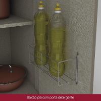 Cozinha Completa De 11 Peças Com Aéreo De Vidro E Torre Quente évelin Henn Duna Com Cristal - 3