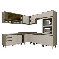 Cozinha Completa De 11 Peças Com Aéreo De Vidro E Torre Quente évelin Henn Duna Com Cristal - 7