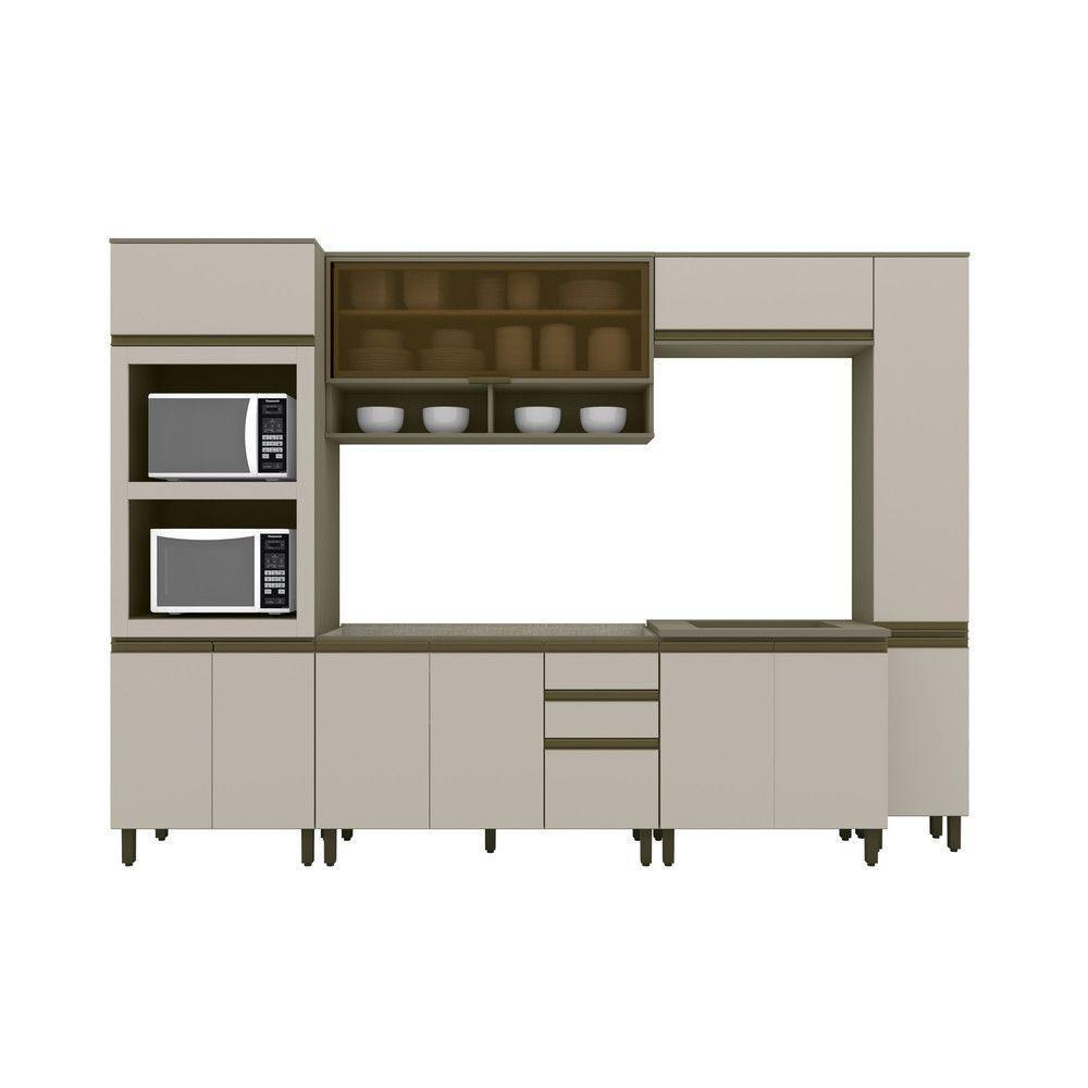 Cozinha Completa De 06 Peças Com Torre Quente 02 Fornos évelin Henn Duna Com Cristal - 7