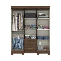 Guarda Roupa Solteiro 06 Portas E 3 Gavetas B23 Briz Castanho - 3