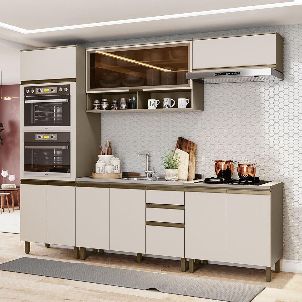Cozinha Completa 6 Peças Com Torre Quente 02 Fornos Lora Casa 812 Duna Com Cristal - 1