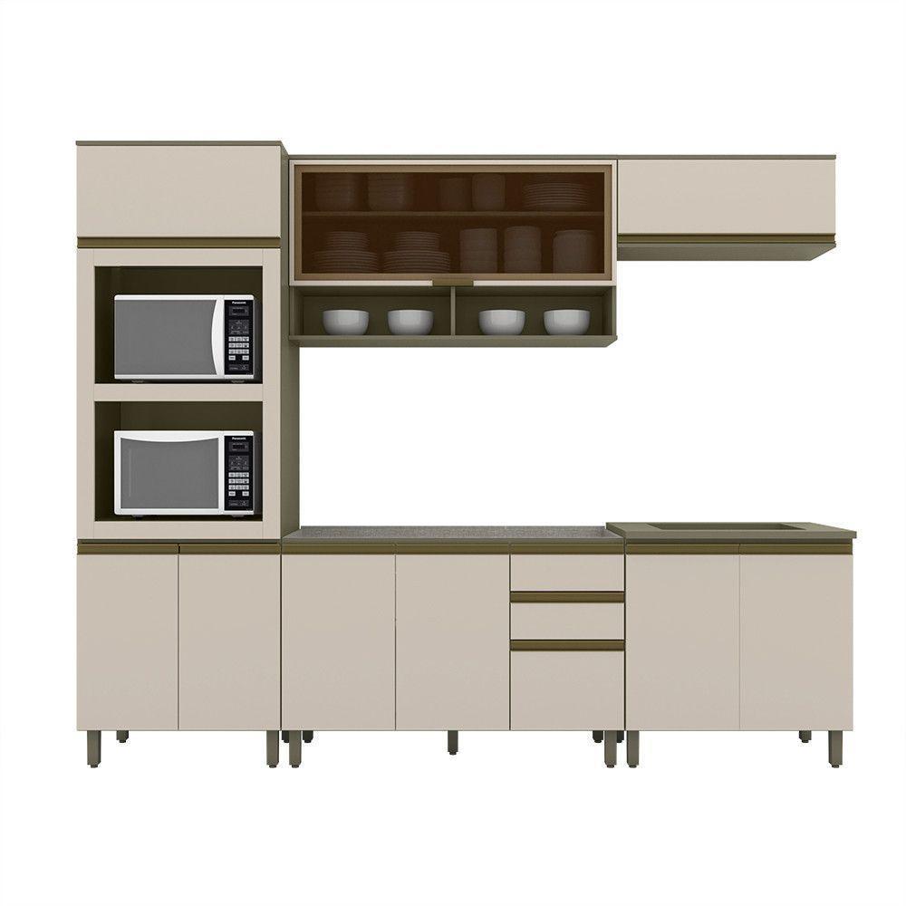 Cozinha Completa 6 Peças Com Torre Quente 02 Fornos Lora Casa 812 Duna Com Cristal - 7