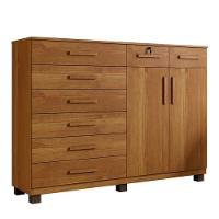 Comoda New Triunfo Quarto Com 8 Gavetas E 2 Portas Cinamomo Cinamomo - 1