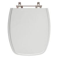 Tampa De Vaso Em Mdf Amarilis Cinza Claro Para Bacia Fiori - 1