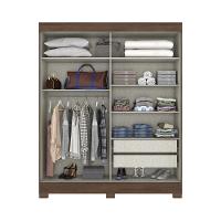 Guarda Roupa 02 Portas 02 Gavetas B66 Briz Castanho Hp - 7