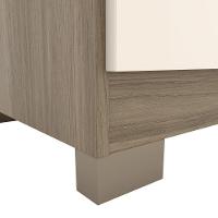 Guarda Roupa Casal 06 Portas Com 02 Espelhos 02 Gavetas Flora Henn Duna Com Cristal - 2