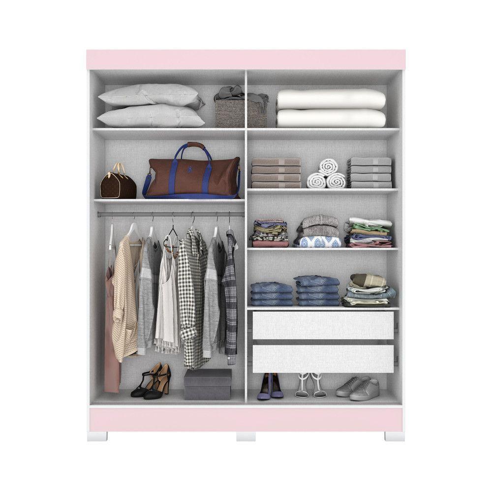 Guarda Roupa 02 Portas 02 Gavetas B66 Briz Branco - 3