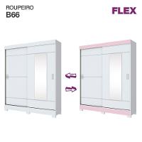Guarda Roupa 02 Portas 02 Gavetas B66 Briz Branco - 7