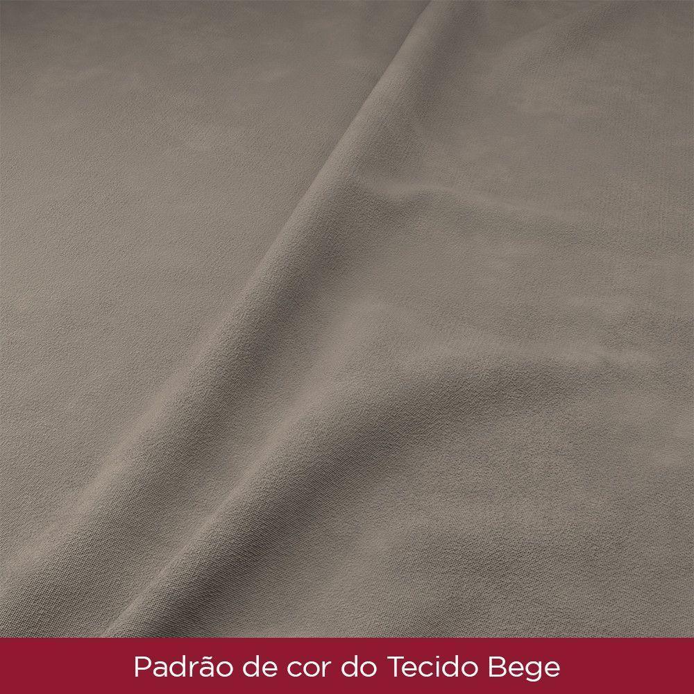 Conjunto Sala De Jantar Tampo Mdf Canto Reto Com Vidro 120 Cm 04 Cadeiras Valentina Henn Nature Com Off White E Bege - 8