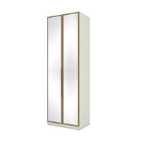 Guarda Roupa Modulado 2 Portas Espelho 3 Gavetas - 1